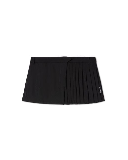 Off-White c/o Virgil Abloh Black Wool Mini Skirt