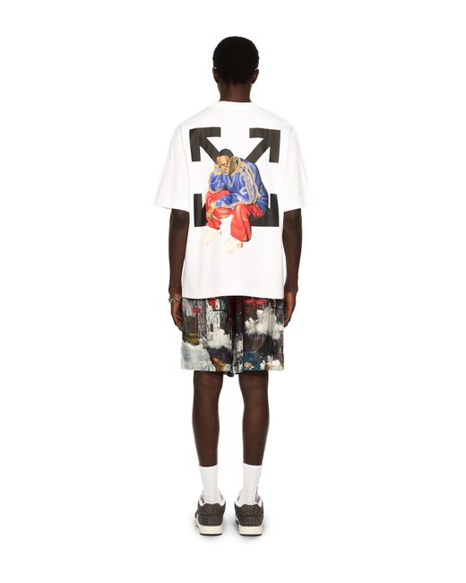 Off-White c/o Virgil Abloh White Thinkman Arrow Skate Logo Tee for men