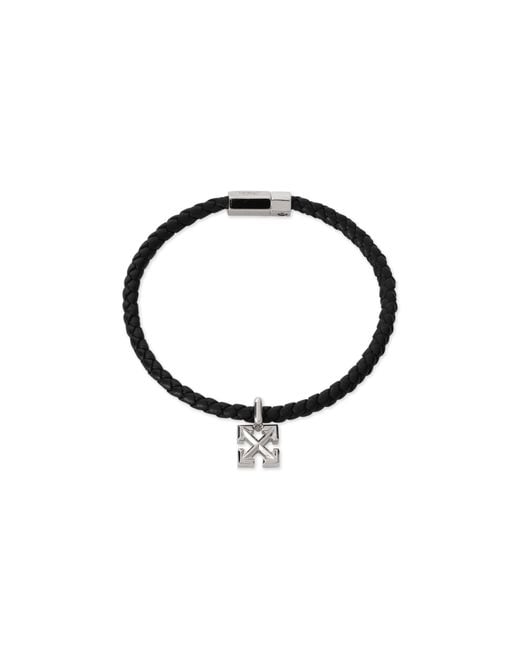 Off-White c/o Virgil Abloh Black Arrow Leather Bracelet for men