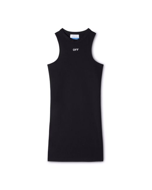 Off-White c/o Virgil Abloh Blue Sleek Rowing Dress