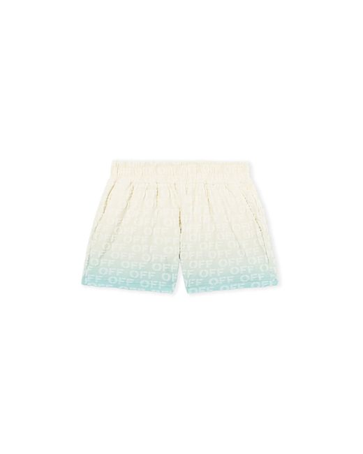 Off-White c/o Virgil Abloh White Terry Gradient Shorts