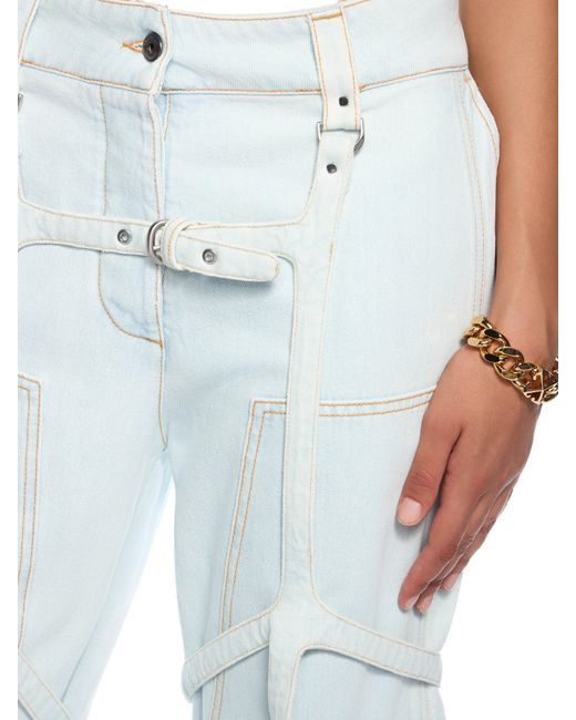 Off-White c/o Virgil Abloh White Cargo Denim Pants