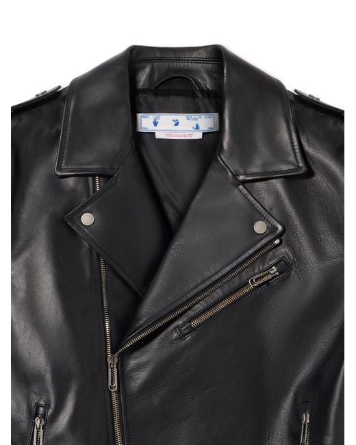 Off-White c/o Virgil Abloh Black Diagonal Tab Biker for men