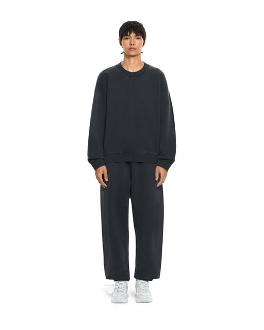 Off-White c/o Virgil Abloh Black Laundry Off Stamp Oversized Crewneck