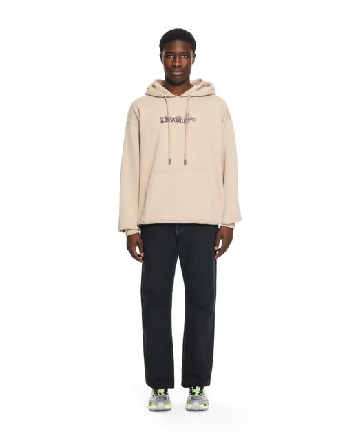 Off-White c/o Virgil Abloh Natural Heraldic Arrow Skate Hoodie for men