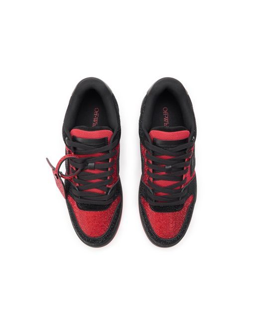 Off-White c/o Virgil Abloh Red Out Of Office Strass Sneakers for men