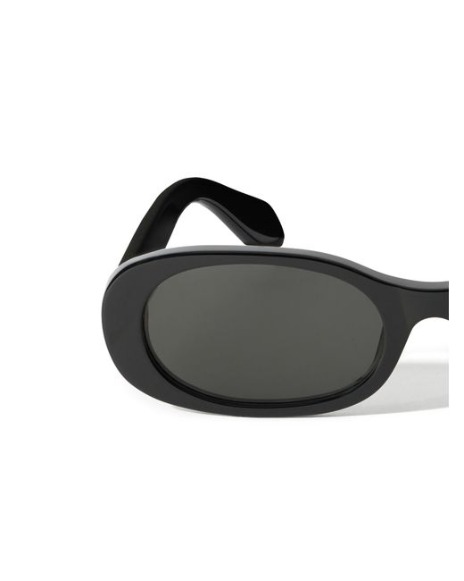 Off-White c/o Virgil Abloh Black Adams Smoke Lens Sunglasses