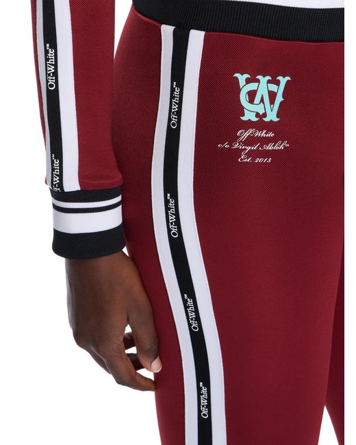 Off-White c/o Virgil Abloh Red Track Serena Slim Pants