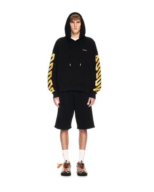 Off-White c/o Virgil Abloh Black Tape Arrow Skate Hoodie for men