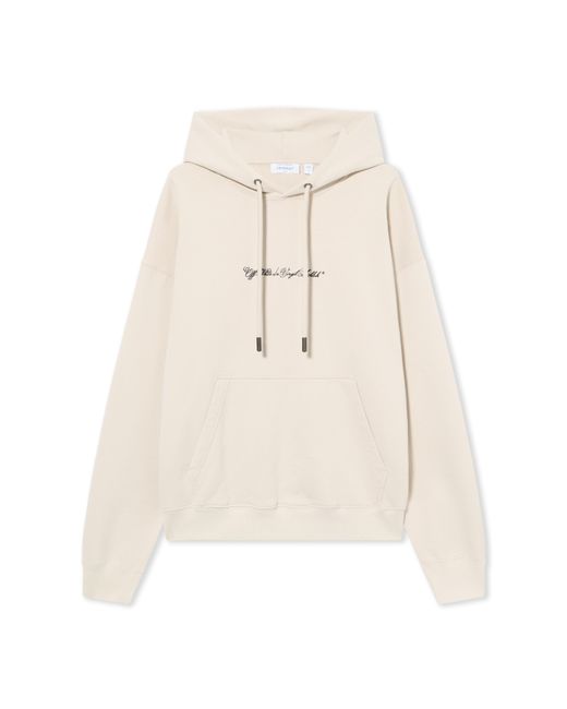 Off-White c/o Virgil Abloh White Script Arrow Diagonal Skate Hoodie for men