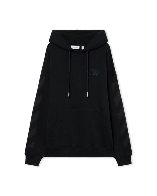 Off-White c/o Virgil Abloh Black Diagonal Skate Hoodie for men