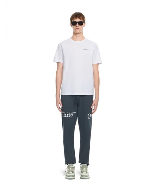 Off-White c/o Virgil Abloh White Logo Quote Short Sleeve T-Shirt for men