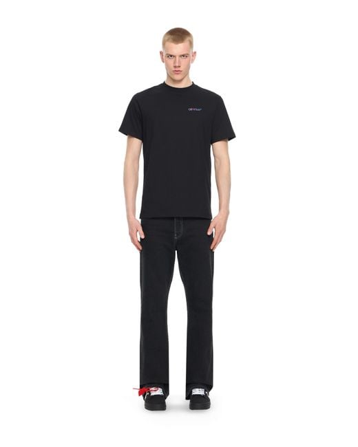 Off-White c/o Virgil Abloh Black Slim Fit Gradient/T-Shirt for men