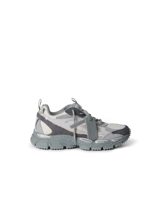 Off-White c/o Virgil Abloh Gray Be Right Back Suede Sneakers