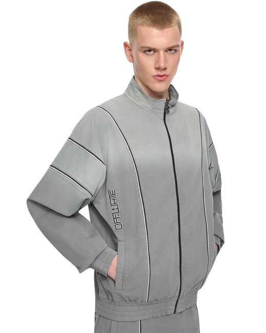 Off-White c/o Virgil Abloh Gray Offline Gradient Tracktop for men