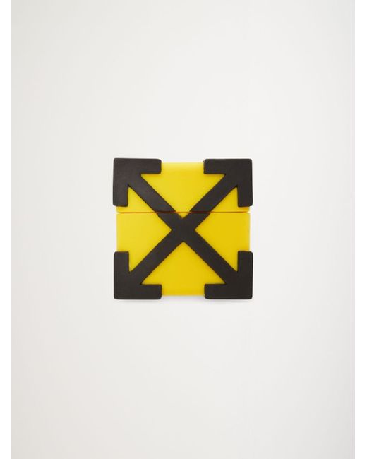 メンズ Off White C O Virgil Abloh オフホワイト ロゴ Airpods Pro ケース イエロー Lyst