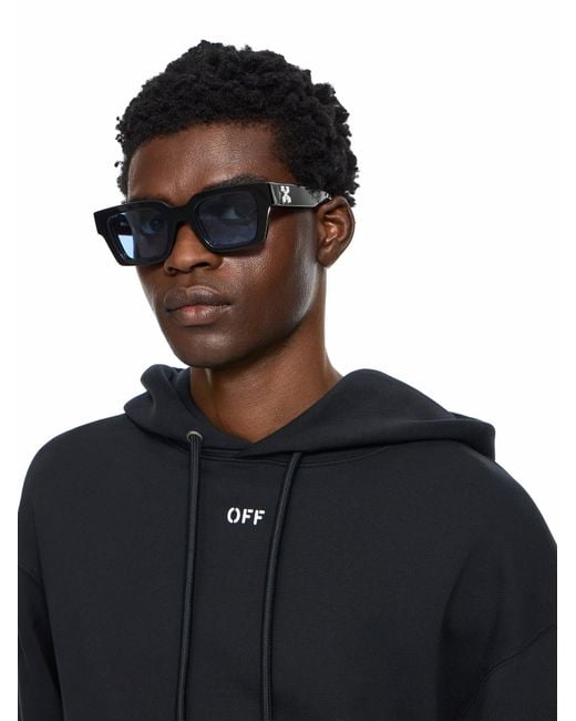 Off-White c/o Virgil Abloh Black Industrial Half Arrow Hoodie for men