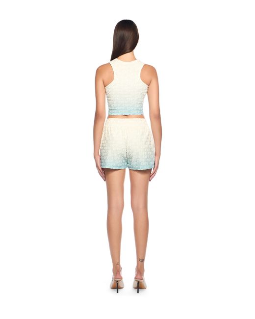 Off-White c/o Virgil Abloh White Terry Gradient Shorts