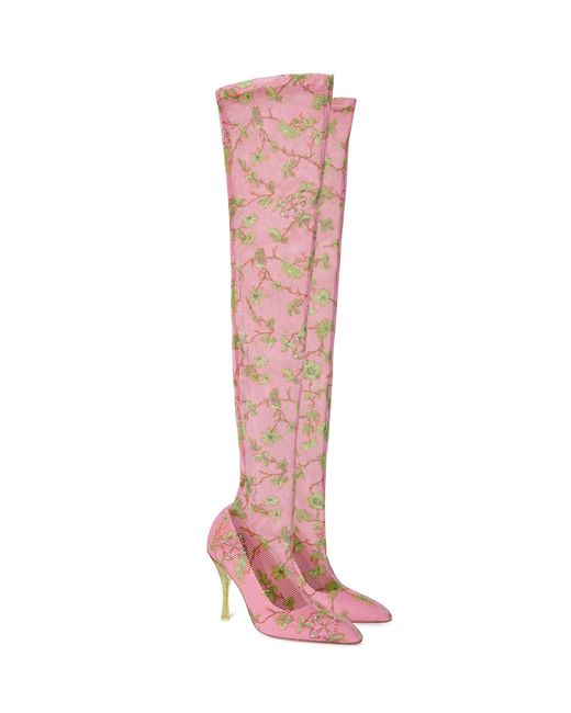 Off-White c/o Virgil Abloh Pink Crystal Printed Mesh Cuissard