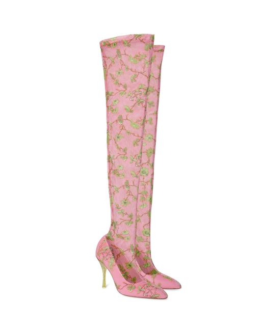 Off-White c/o Virgil Abloh Pink Crystal Printed Mesh Cuissard