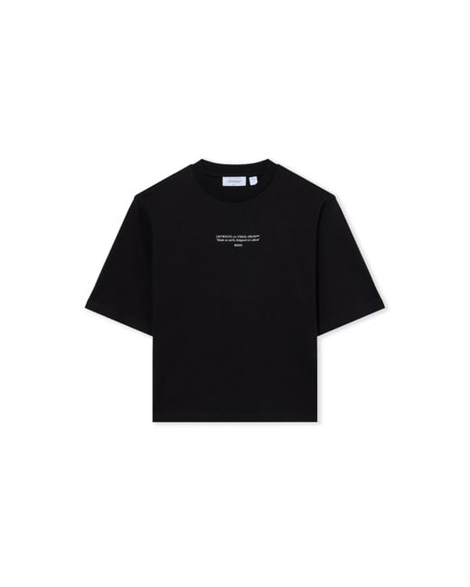 Off-White c/o Virgil Abloh Black Statement Boxy Tee