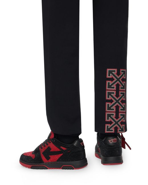 Off-White c/o Virgil Abloh Red Out Of Office Strass Sneakers for men