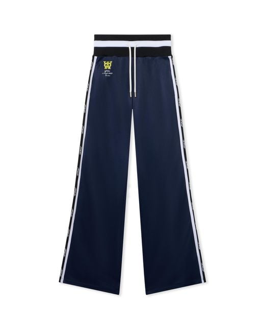 Off-White c/o Virgil Abloh Blue Track Serena Wide Pants