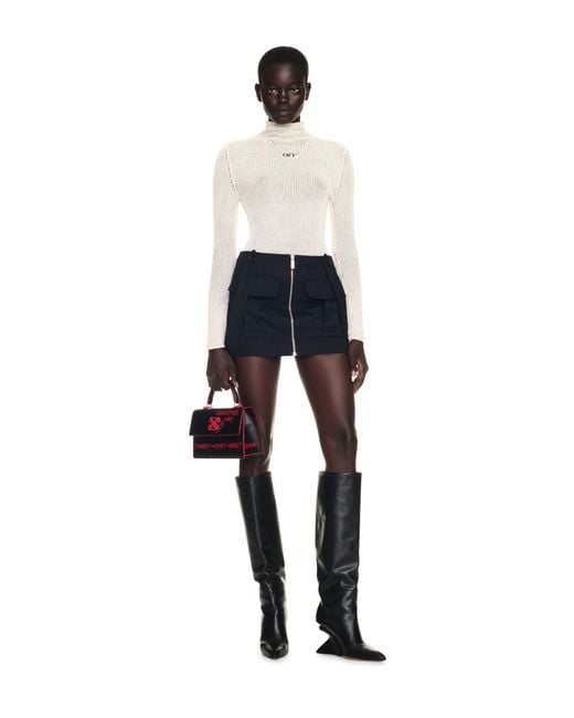 Off-White c/o Virgil Abloh Black Co Straps Cargo Mini Skirt