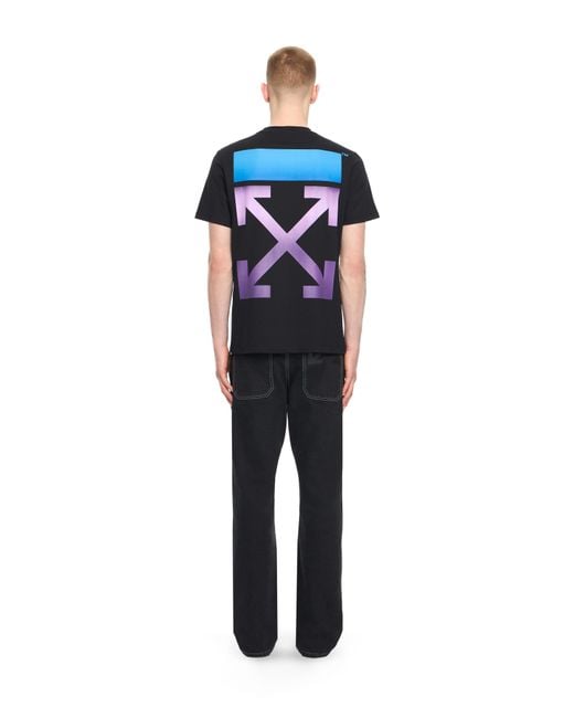 Off-White c/o Virgil Abloh Black Slim Fit Gradient/T-Shirt for men