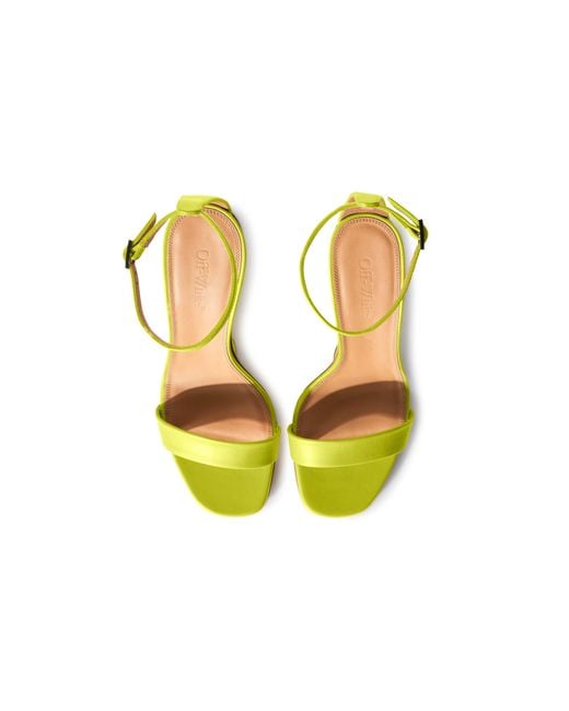 Off-White c/o Virgil Abloh Yellow Jug Wedge Sandal