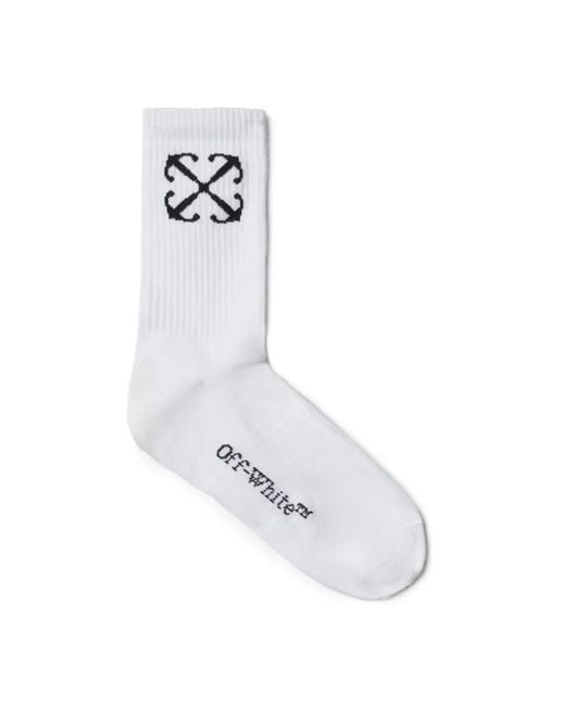 Off-White c/o Virgil Abloh White Arrow Mid Socks for men