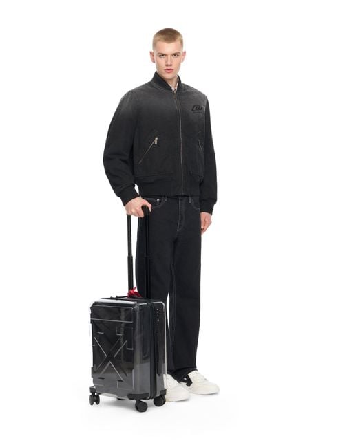 Off-White c/o Virgil Abloh Black "For Travel" Arrow Suitcase