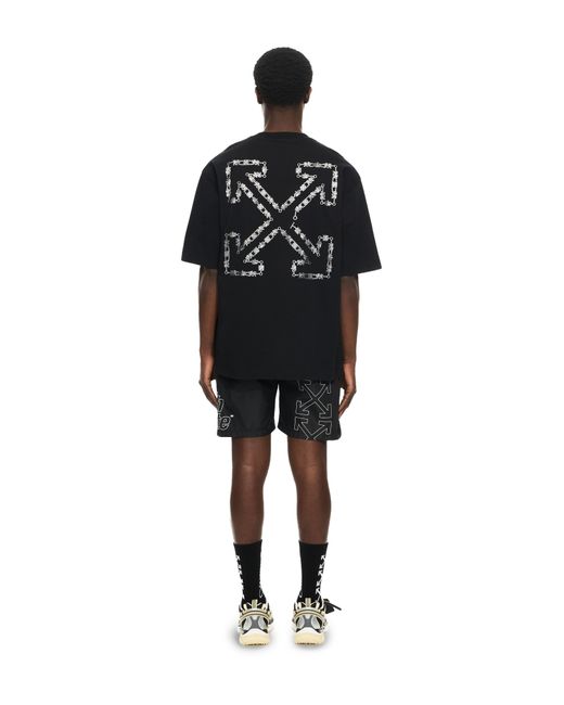 Off-White c/o Virgil Abloh Black Chain Arrow Skate T-Shirt for men