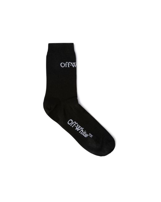 Off-White c/o Virgil Abloh Black Small Logo Bksh Short Socks