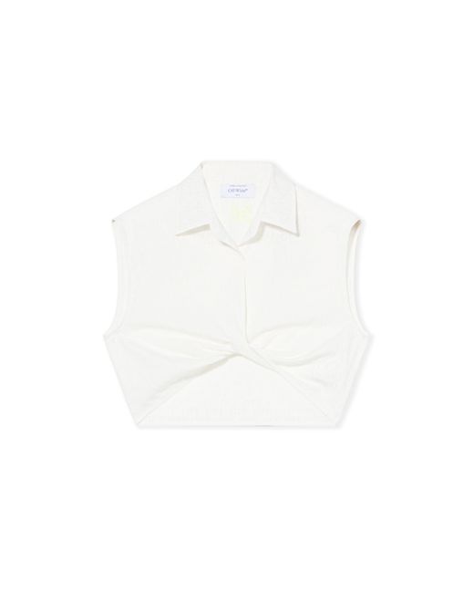 Off-White c/o Virgil Abloh White Off Stamp Sleeveless Shirt