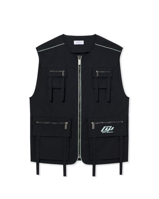 Off-White c/o Virgil Abloh Black Cordura Multipocket Vest for men