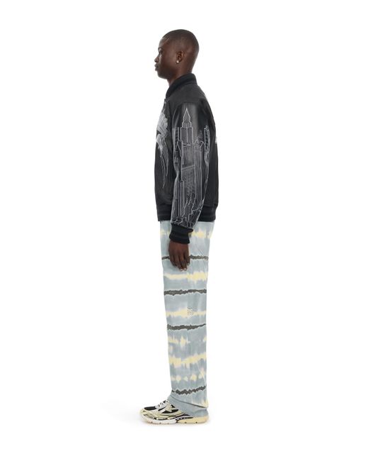 Off-White c/o Virgil Abloh Black Skyline Varsity Jacket for men