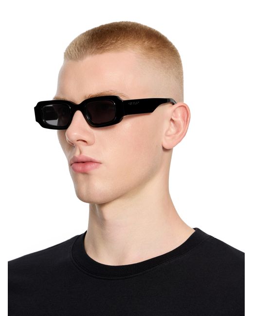 Off-White c/o Virgil Abloh Black Olympia Smoke Lens Sunglasses