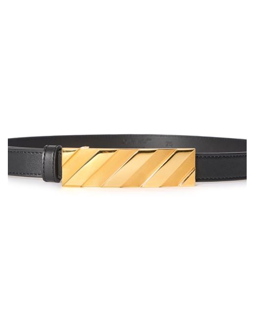 Off-White c/o Virgil Abloh Black Diagonal Belt 25Mm