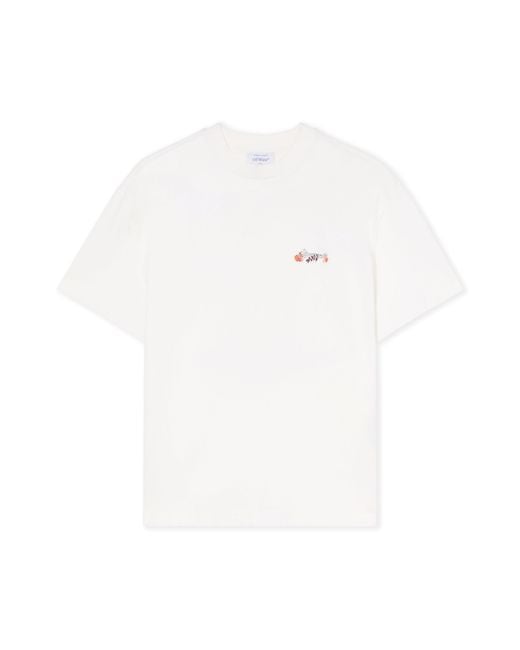 Off-White c/o Virgil Abloh White Flower Vase Regular Logo Tee