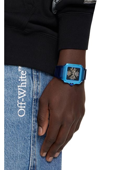 Off-White c/o Virgil Abloh Blue "Proto Auto" Watch for men