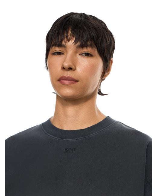 Off-White c/o Virgil Abloh Black Laundry Off Stamp Skate T-Shirt