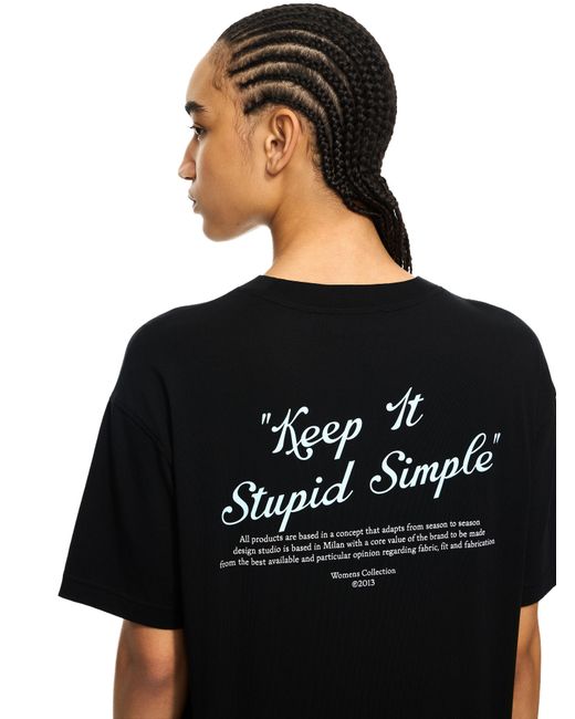 Off-White c/o Virgil Abloh Black Kiss Quote T-Shirt