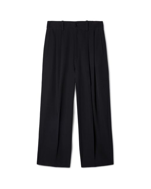Off-White c/o Virgil Abloh Black Ow Emb Wool Darted Pant for men