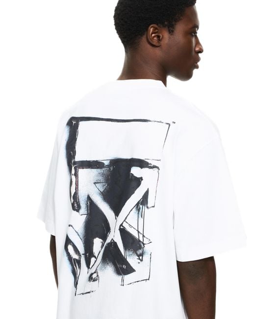 Off-White c/o Virgil Abloh White 3D Spray Arrow Skate T-Shirt for men