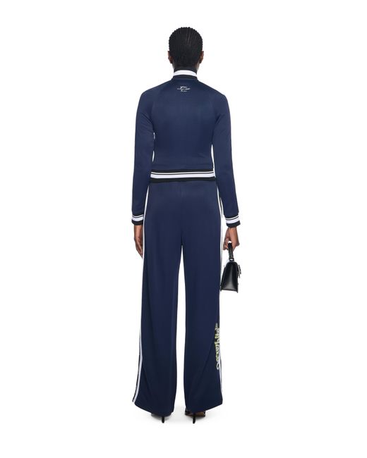 Off-White c/o Virgil Abloh Blue Track Serena Wide Pants