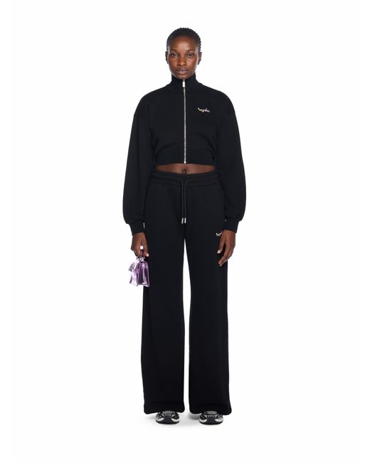 Off-White c/o Virgil Abloh Black Bookish Flowers Regular Sweatpants