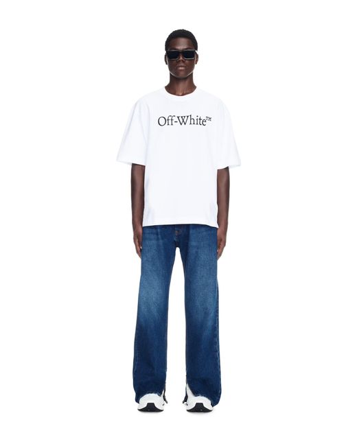 Off-White c/o Virgil Abloh Blue Arr Tab Zip Det Skate Jeans for men