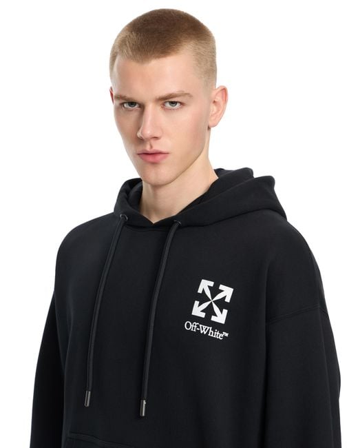 Off-White c/o Virgil Abloh Black Small Arrow Skate Hoodie for men