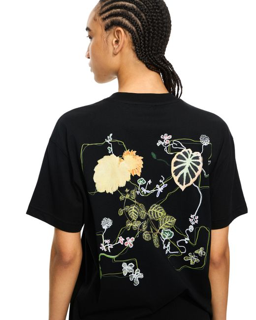 Off-White c/o Virgil Abloh Black Arrow Leaves T-Shirt